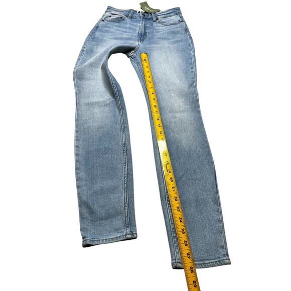 H&M Light Blue Denim Stretch Skinny Regular Waist Full Length Jeans Women Sz 4 - Picture 6 of 13